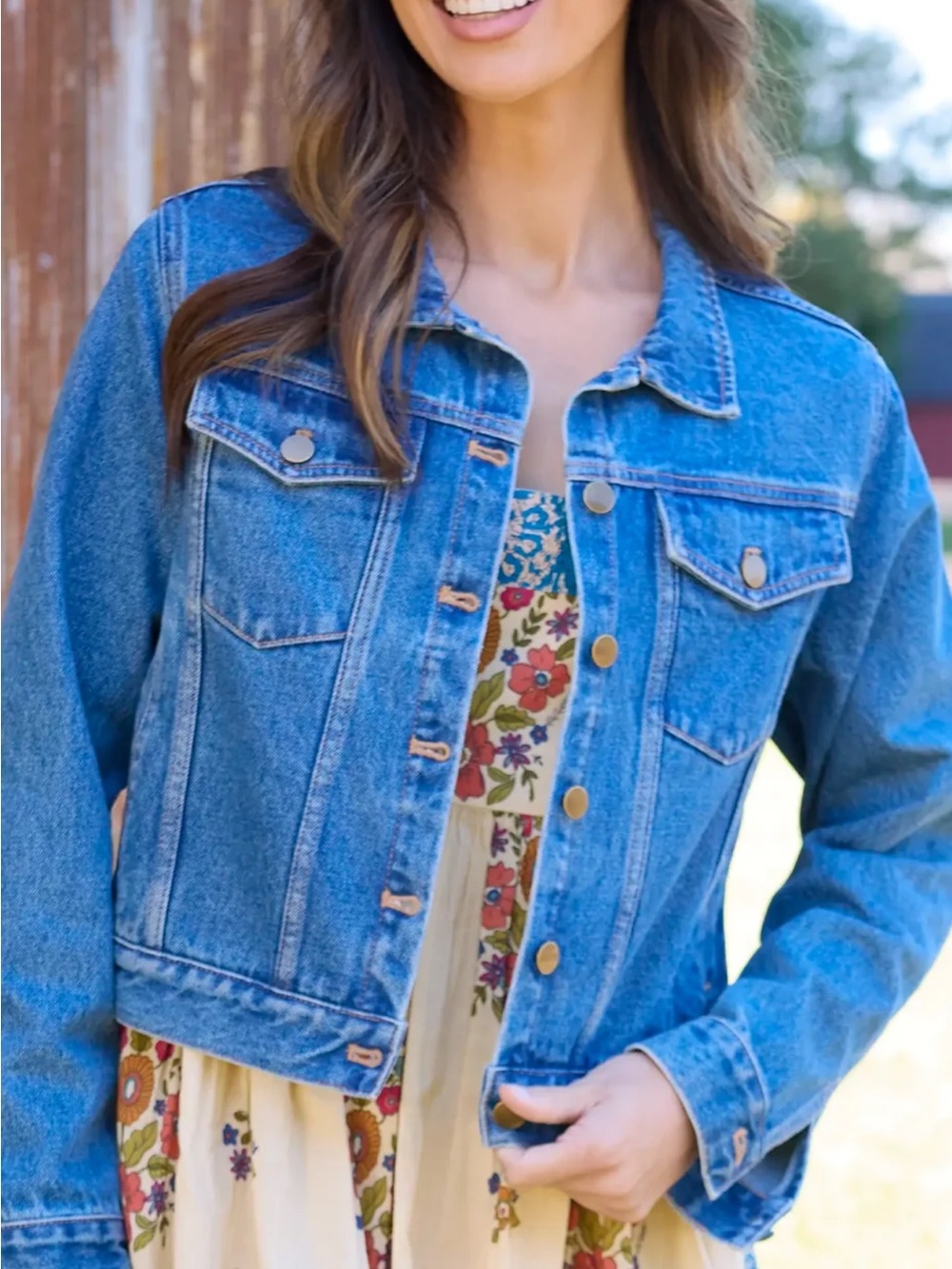 NATURAL LIFE Blue Denim Jean Jacket